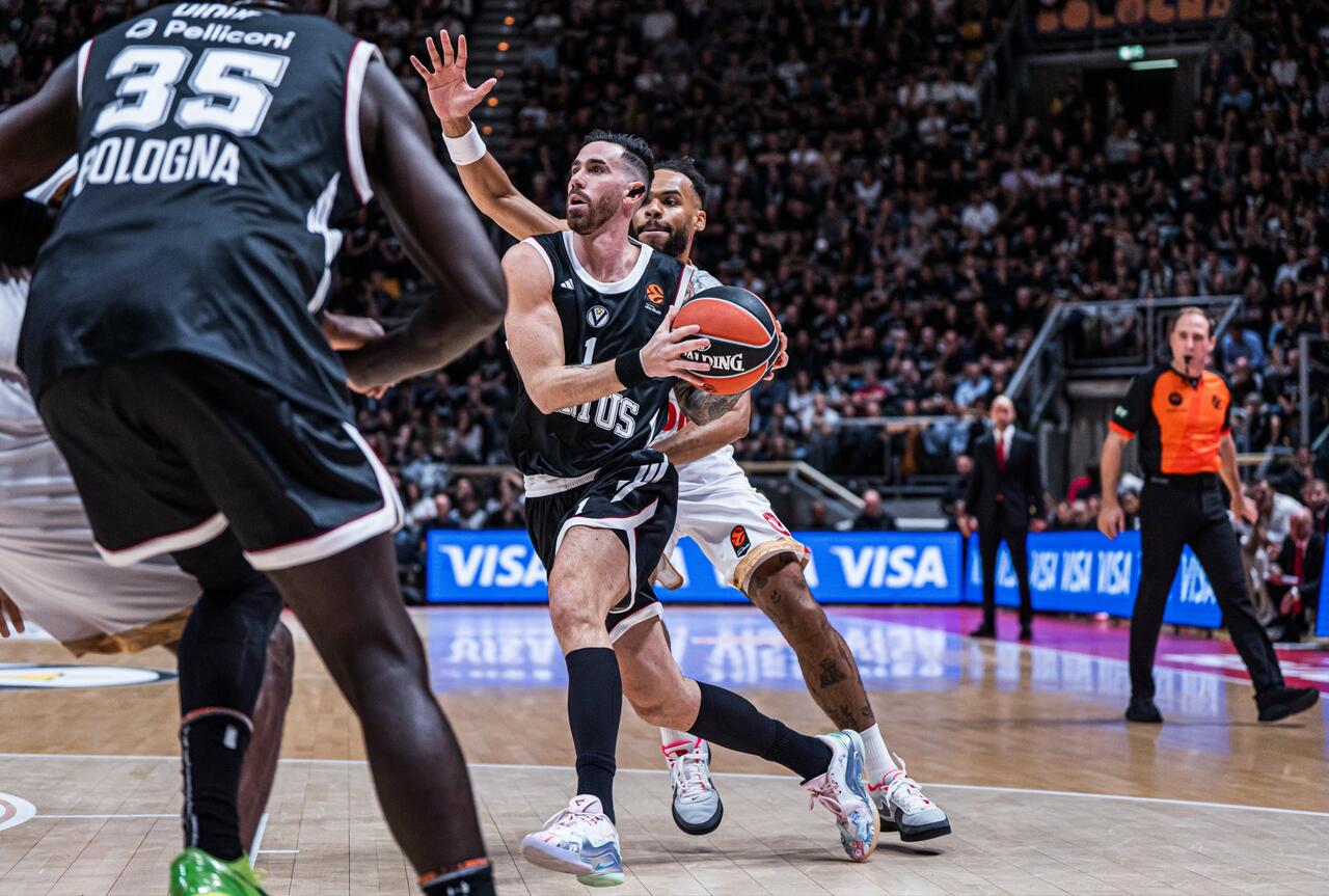 Luca Vildoza in azione contro Monaco