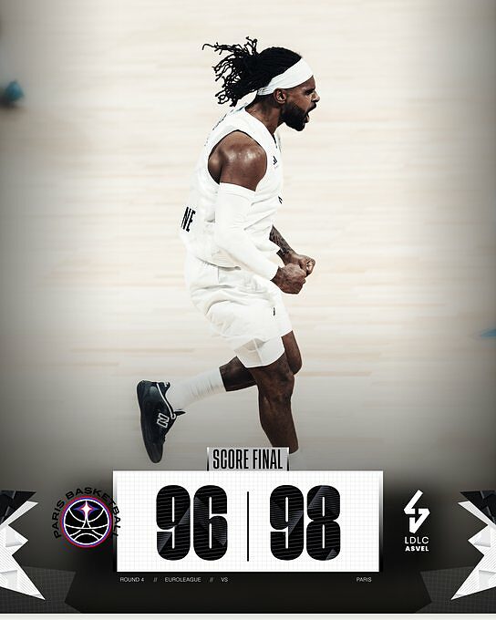 Successo esterno dell'Asvel nel derby francese di Eurolega