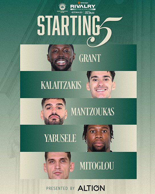 Il quintetto di Obradovic contro il Fener