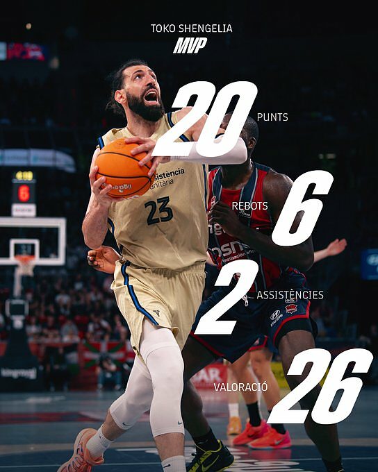 Toko Shegelia, MVP contro il Baskonia