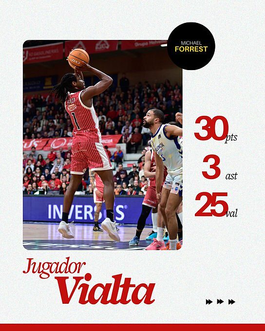 Michael Forrest, dominante contro Valencia