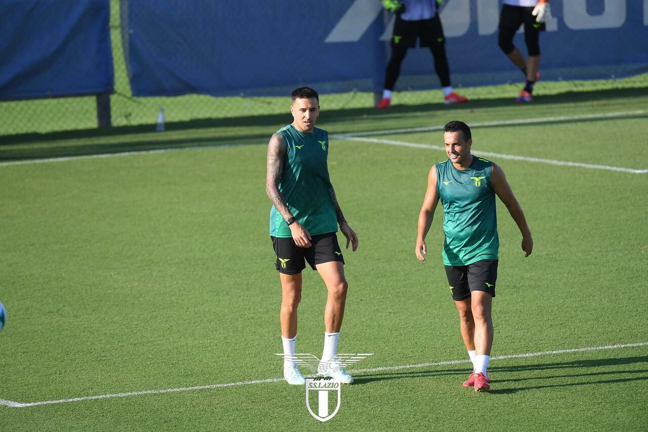 pedro e vecino in allenamento durante il ritiro