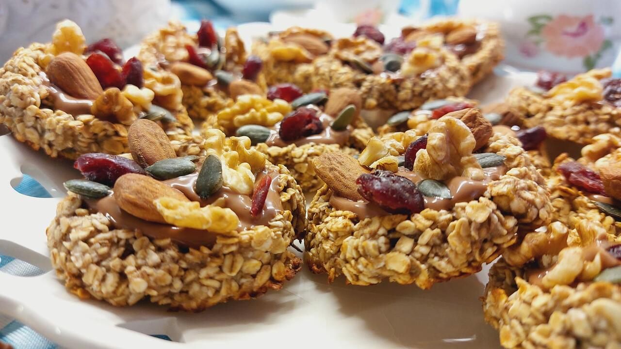 biscotti di banana e cioccolato