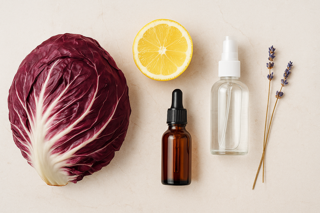 acqua aromatica al radicchio per il viso