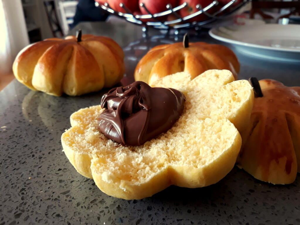 brioche di zucca con nutella