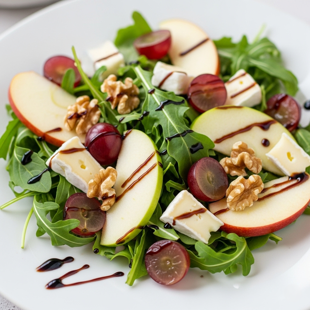 insalata mista mele verdi e uva