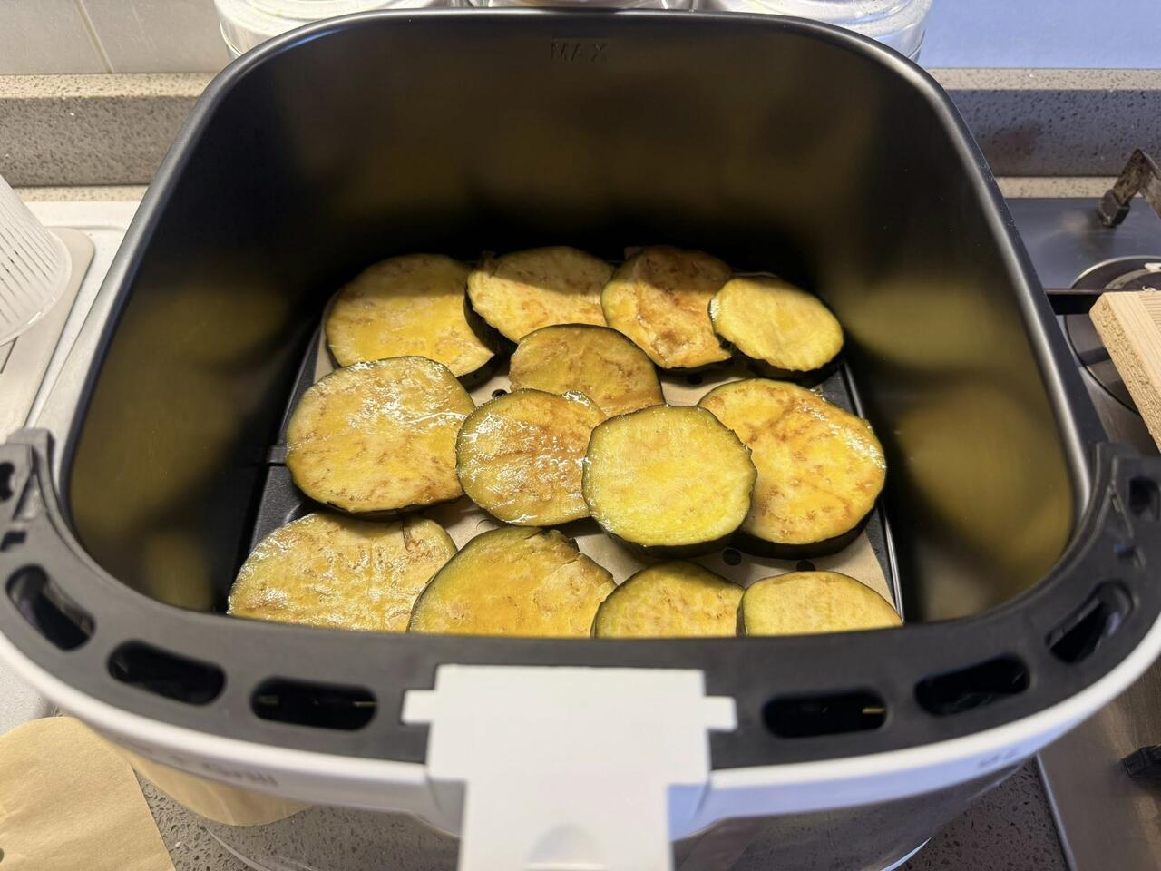 parmigiana di melanzane in friggitrice ad aria