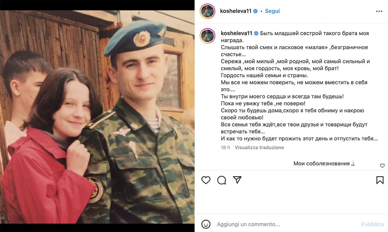 Vallefoglia: Lutto per Kosheleva che rientra in Russia per il funerale del fratello