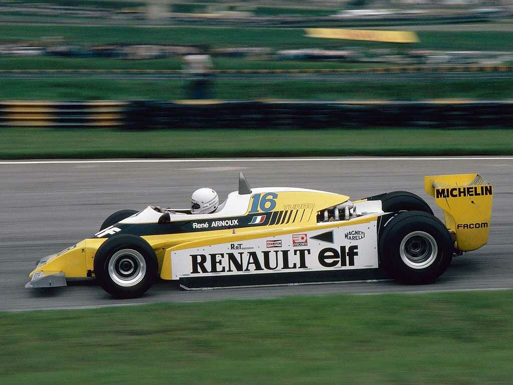 Rene Arnoux Renault Interlagos F1 GP Brasile 1980