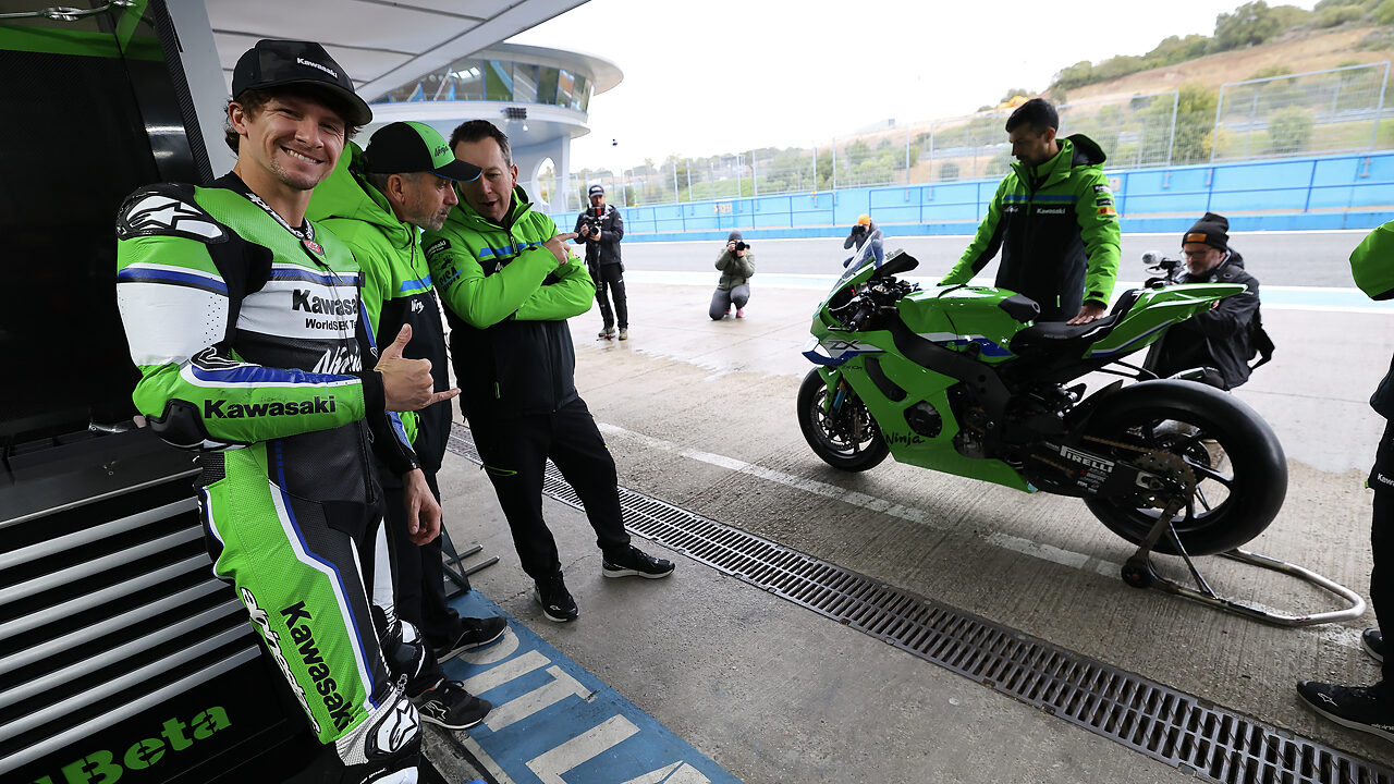 Garrett Gerloff Kawasaki WorldSBK Test Jerez 2026