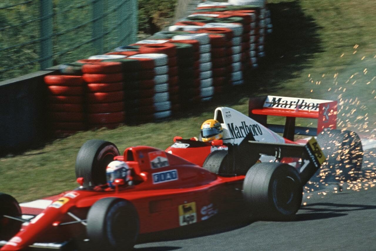 Suzuka '90: il contatto tra Senna e Prost