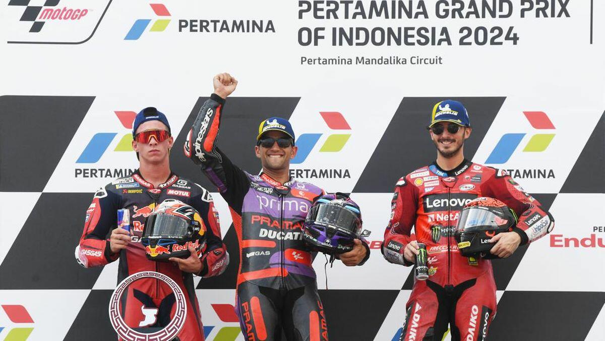 podio di motogp mandalika 2024