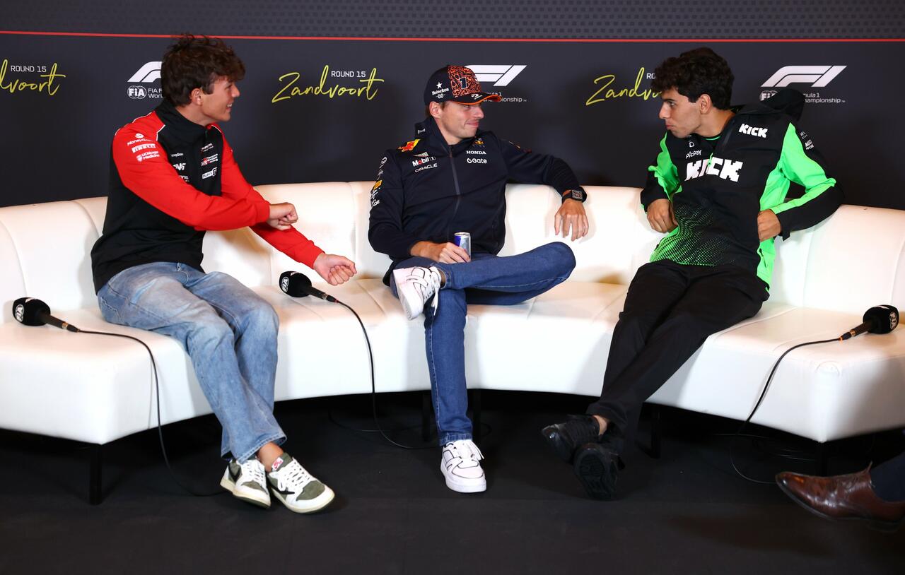 Bearman Verstappen Bortoleto Press Conference GP Olanda F1 2026
