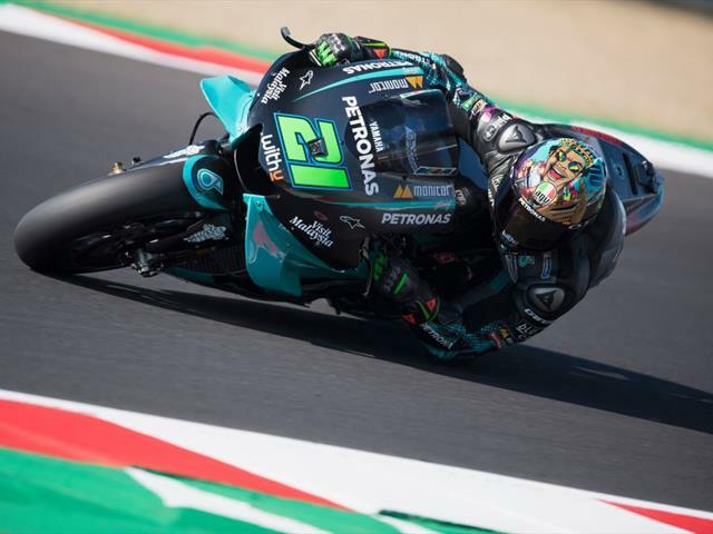 franco morbidelli in pista a misano nel 2020