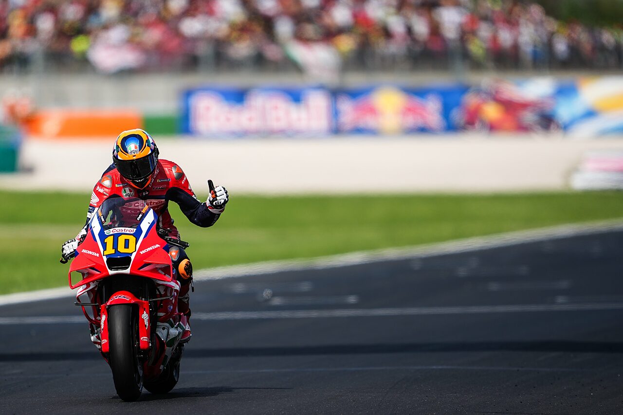 Luca Marini Traguardo Honda GP Misano MotoGP 2025