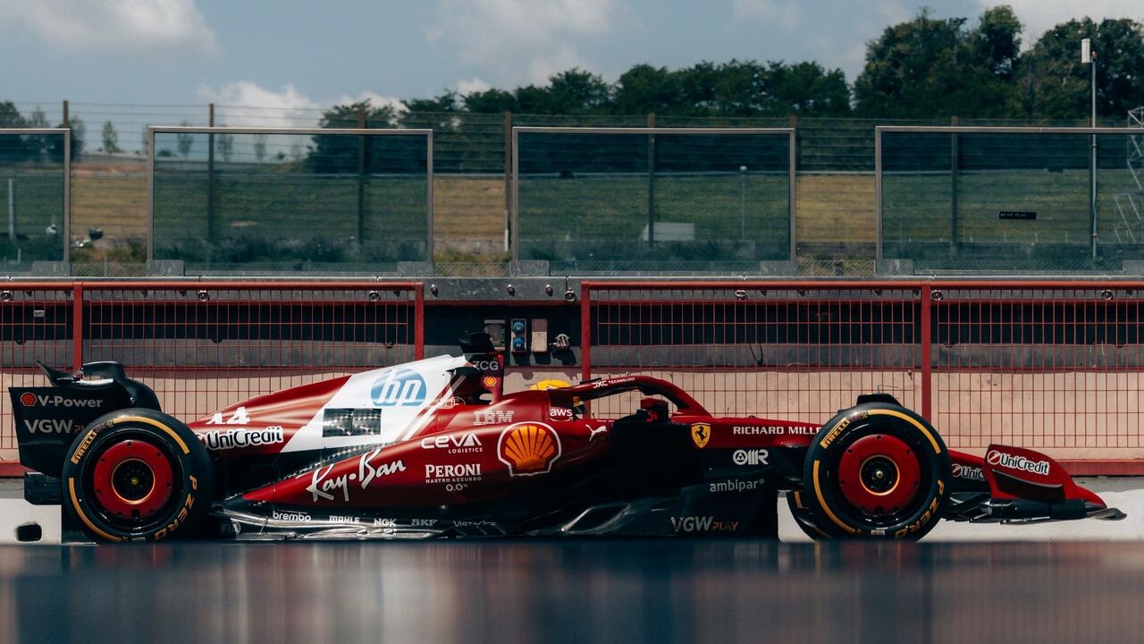 Hamilton Ferrari Mugello
