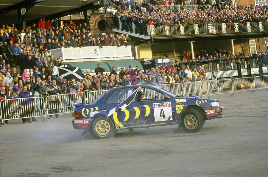 Colin McRae Subaru Donuts Rally Galles WRC 1995