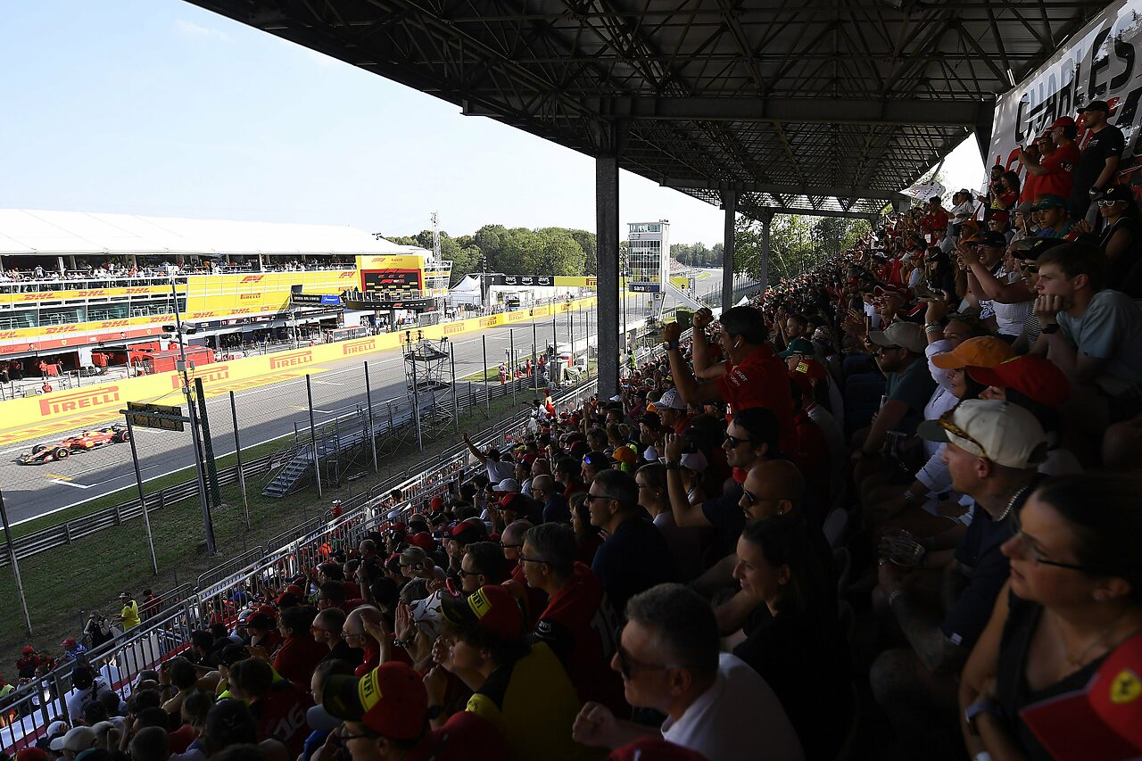 I fans presenti in Autodromo a Monza