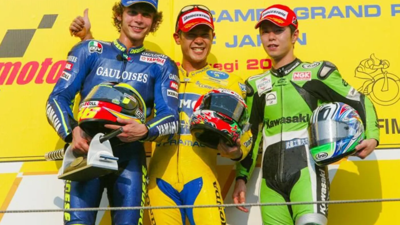 il podio di motegi 2004