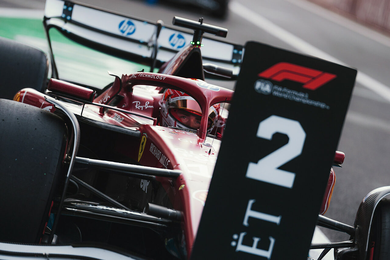 Charles Leclerc in macchina