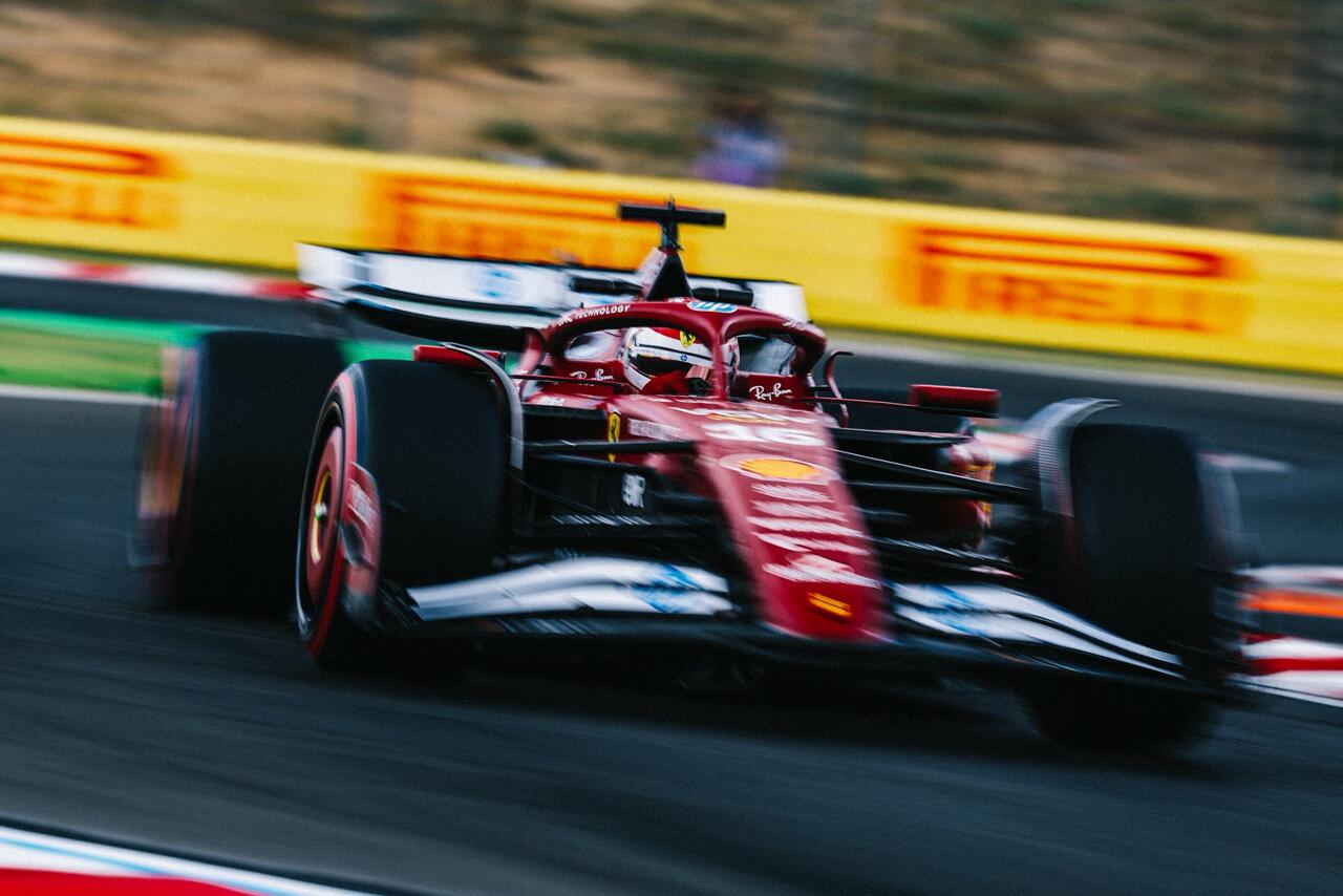 Leclerc Ferrari Prove GP Ungheria F1 2025