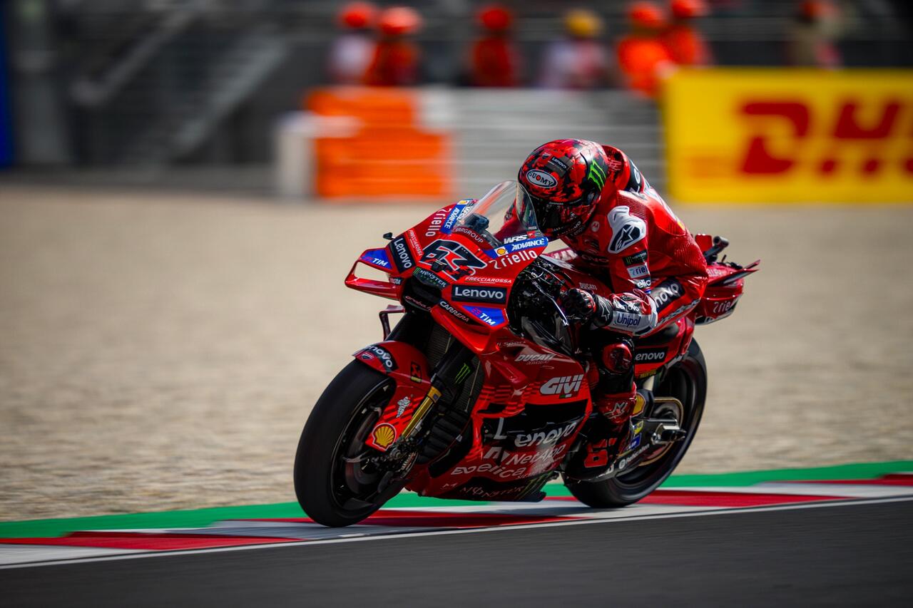 Pecco Bagnaia in pista a Balaton Park 2025