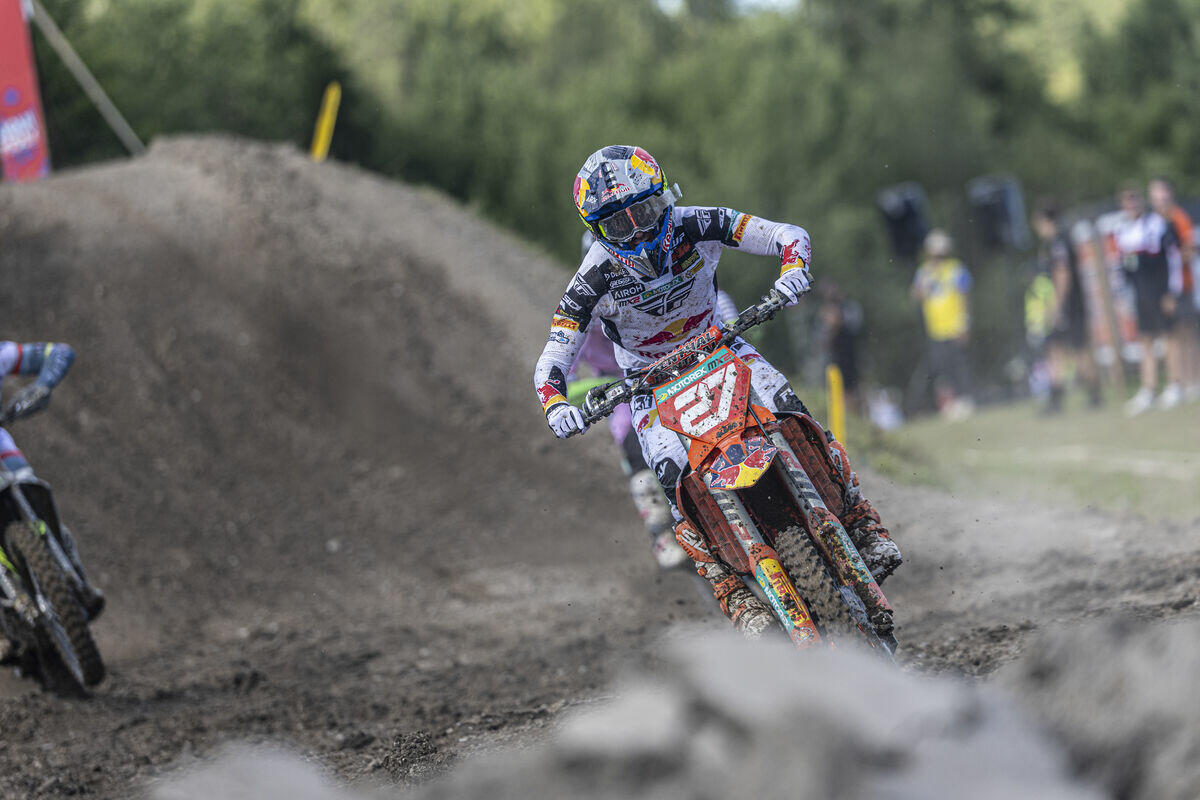 Simon Längenfelder, vincitore del MXGP di Svezia classe MX2