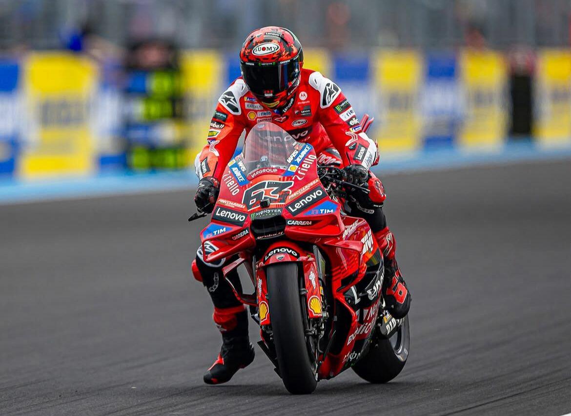 Pecco Bagnaia in pista a Balaton Park 2025