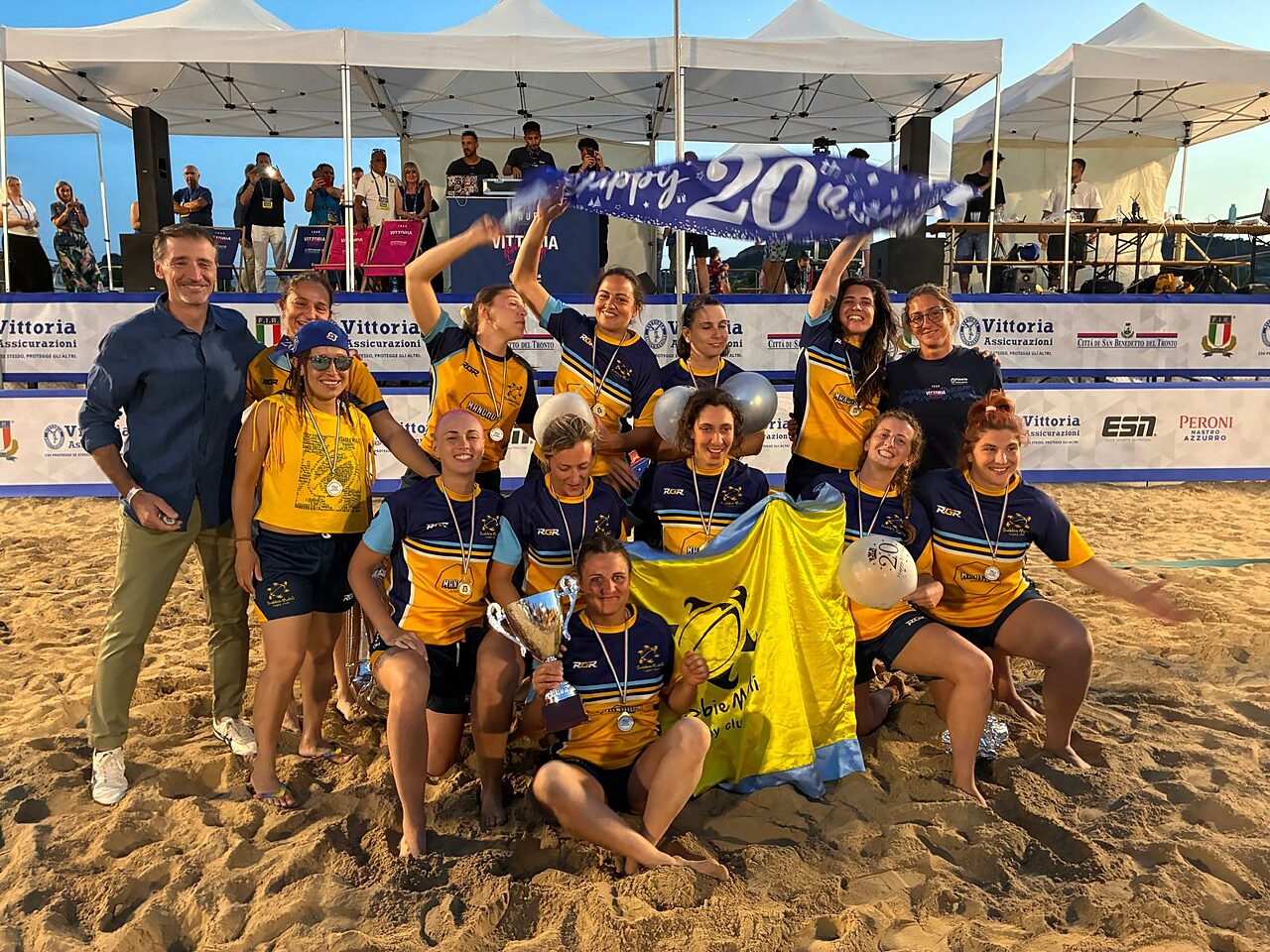 Sabbie Mobili vincitrici beach rugby femminile