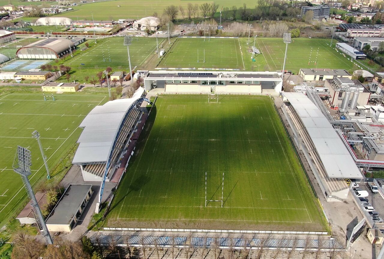 La Cittadella del Rugby “Giancarlo Dondi” dall'alto