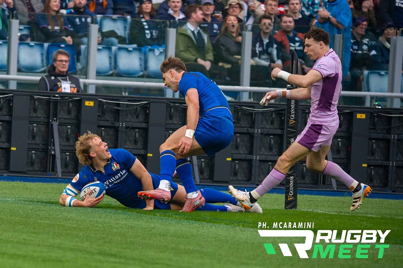 La prima meta di Lynagh