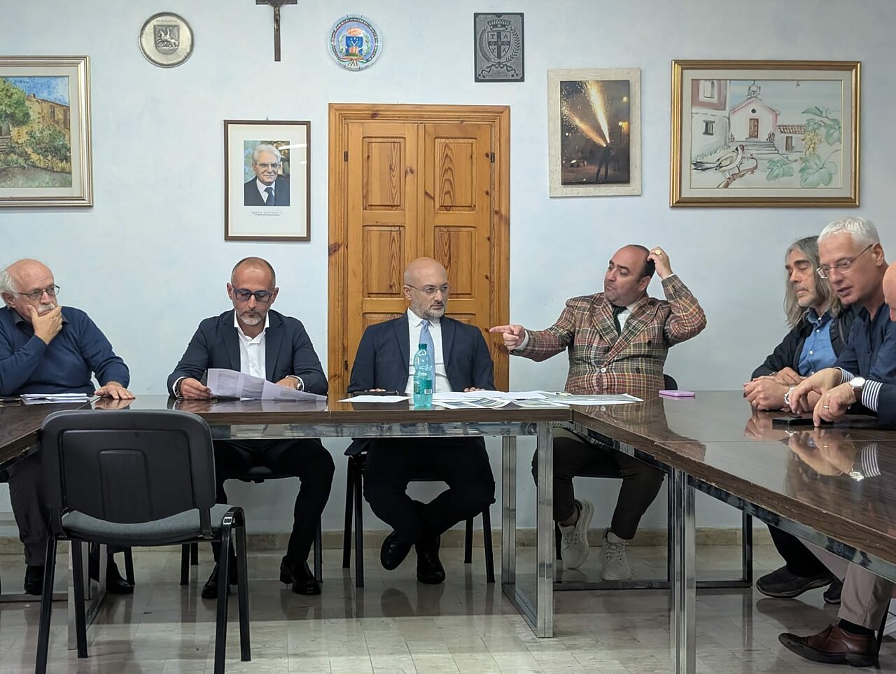 L'incontro al completamento dei lavori