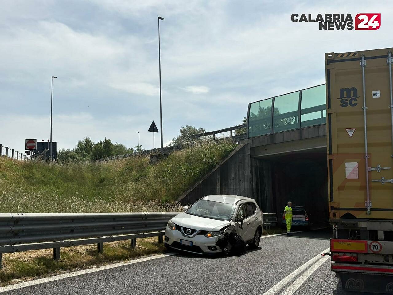 L'altro veicolo coinvolto nell'incidente