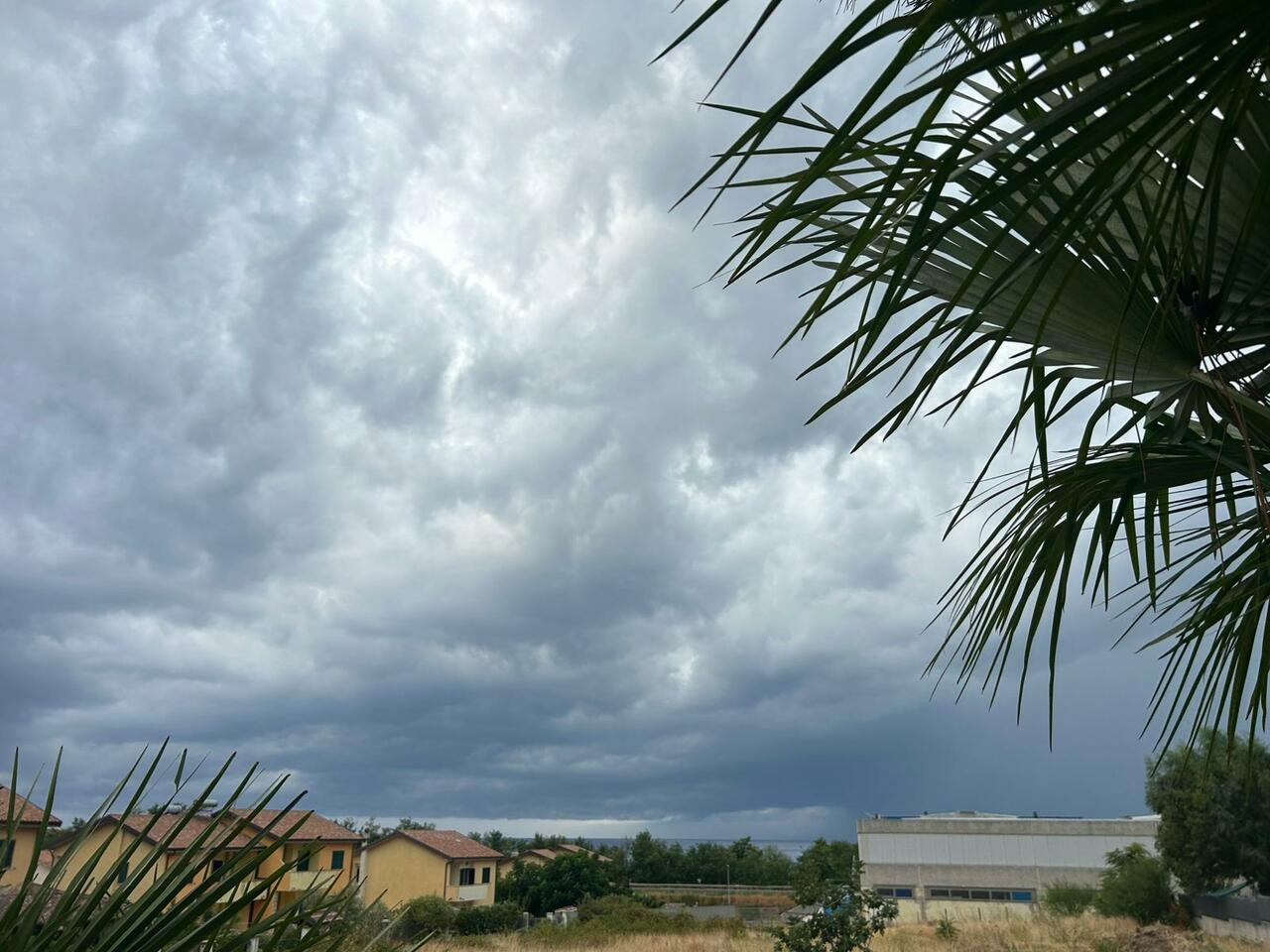 Il maltempo di oggi sulla costa tirrenica cosentina