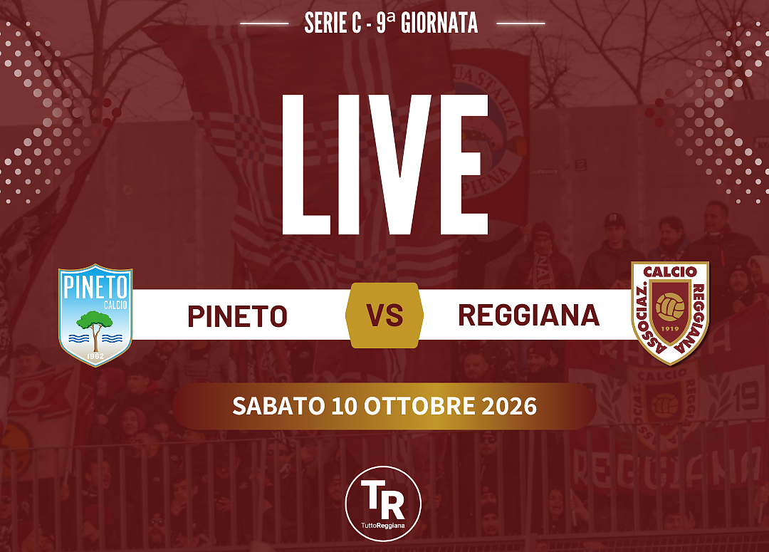 Serie C, Pineto – Reggiana: segui la diretta | LIVE