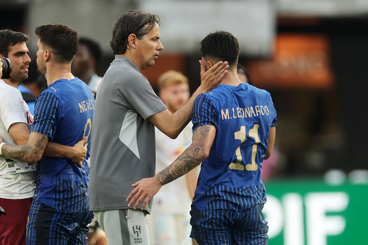 Simone Inzaghi e Marcos Leonardo