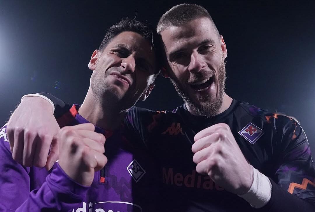 Mandragora e De Gea (credits: https://www.facebook.com/ACFFiorentina)