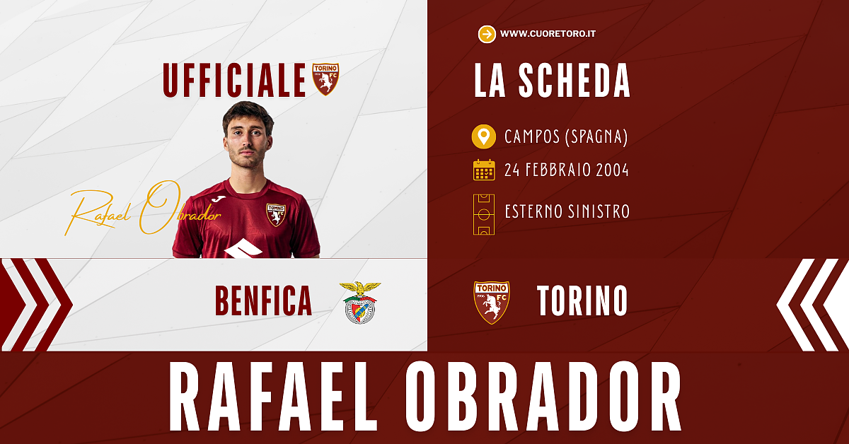 Ufficiale, Rafael Obrador al Torino Fc