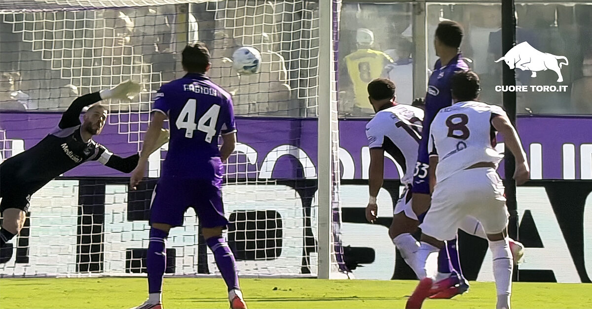 Gol di Mandragora in Fiorentina Torino