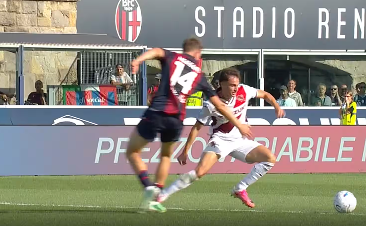 Bologna-Torino, possibile rigore per il Toro: Oristanio-Heggem, il contatto fa discutere