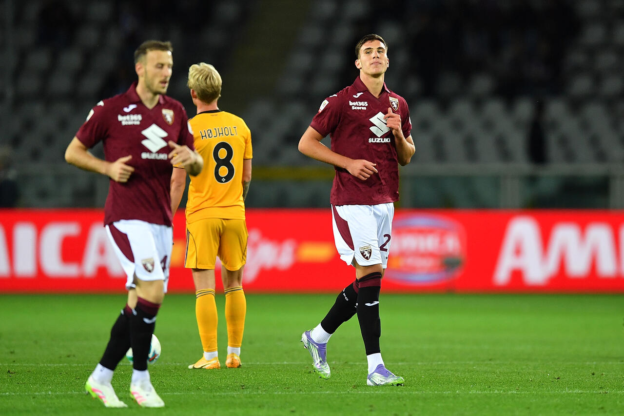 Cesare Casadei, gol in Torino Pisa