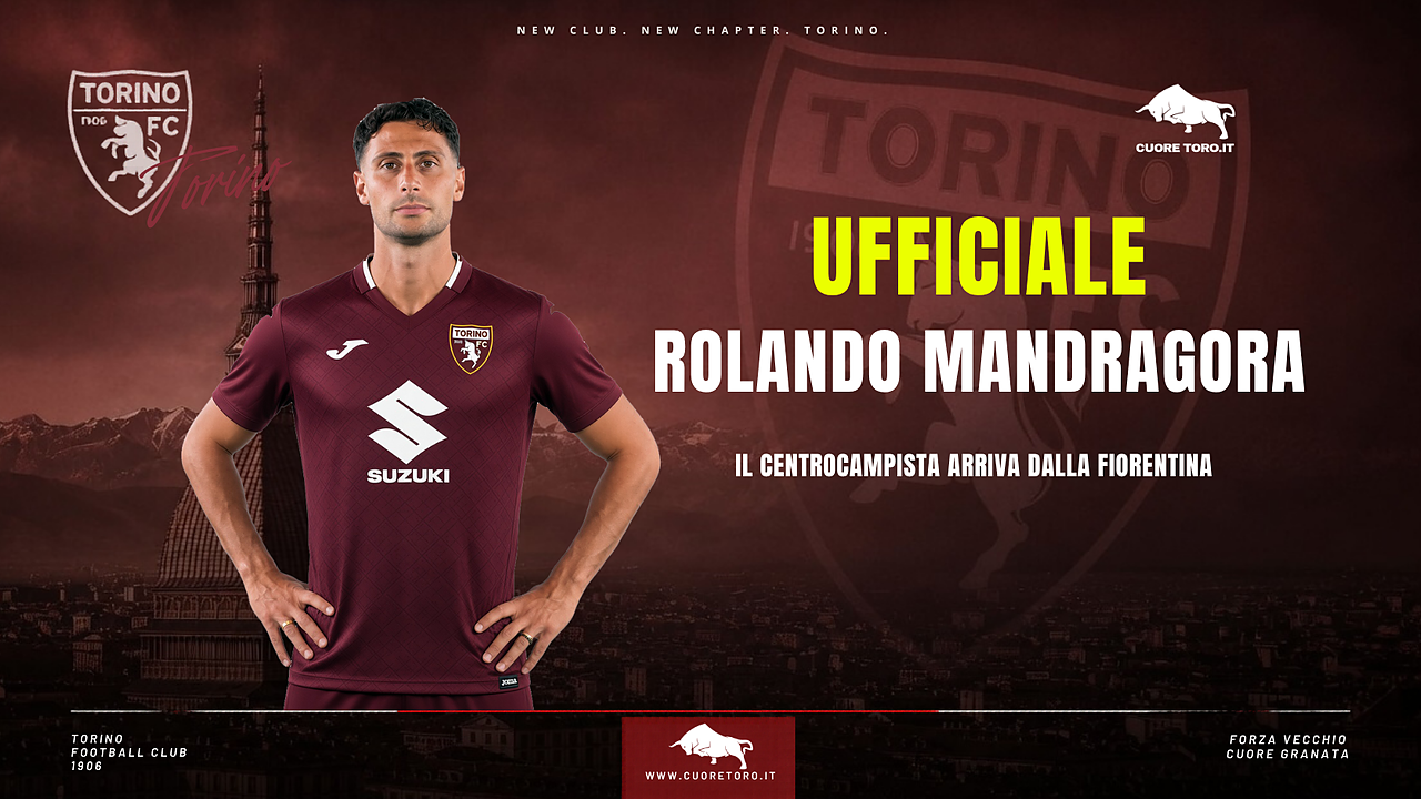 Ufficiale: Rolando Mandragora al Torino FC dalla Fiorentina