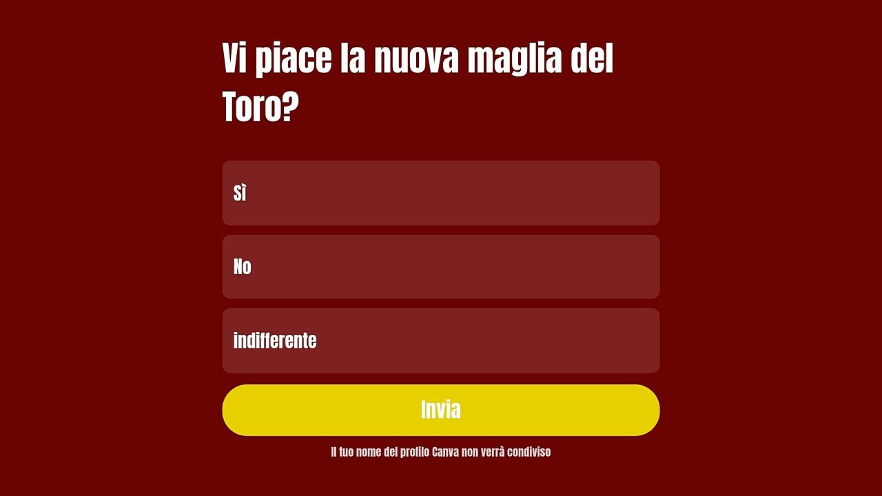 sondaggio sulla maglia del torino fc 2026 2027
