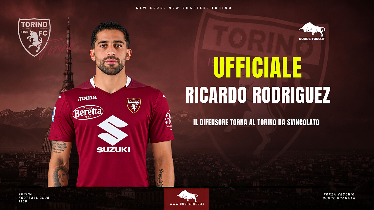 TORINO, è ufficiale il ritorno di Ricardo Rodriguez