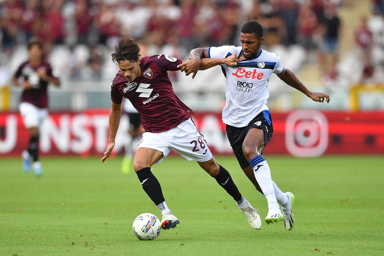 Samuele Ricci e Isak Hien in Torino Atalanta