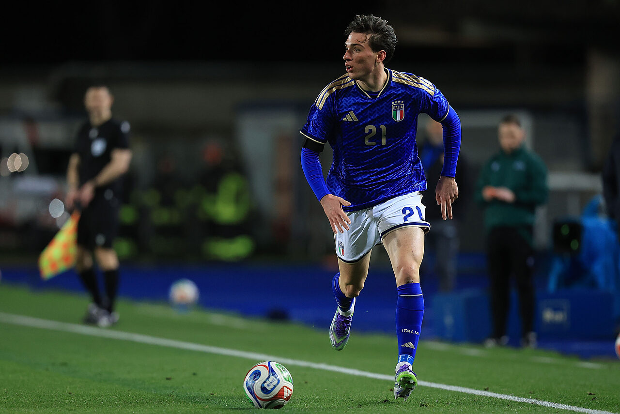 Alessio Cacciamani con l'Italia Under 21 - Torino