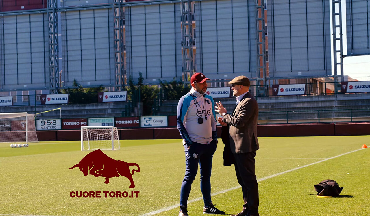 Roberto D'Aversa e Gianluca Petrachi al Filadelfia - Torino