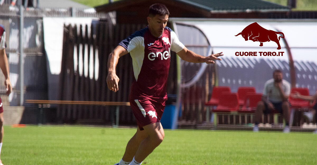 Giovanni Simeone, allenamento a Pinzolo