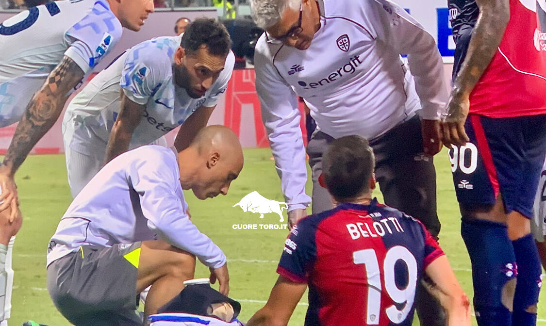 Andrea Belotti in Cagliari Inter