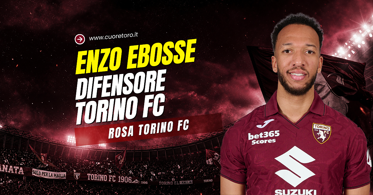 Enzo Ebosse, difensore del Torino Fc